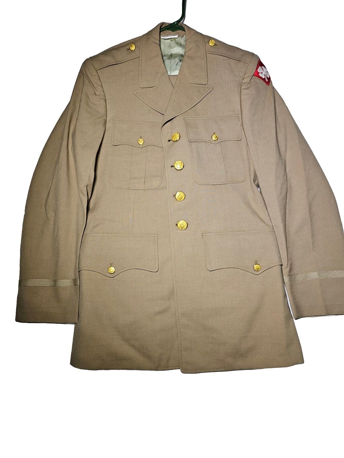 1968 US Army Brown Dress Uniform Men’s 36” Chest Vietnam Era 29x36 Pants 