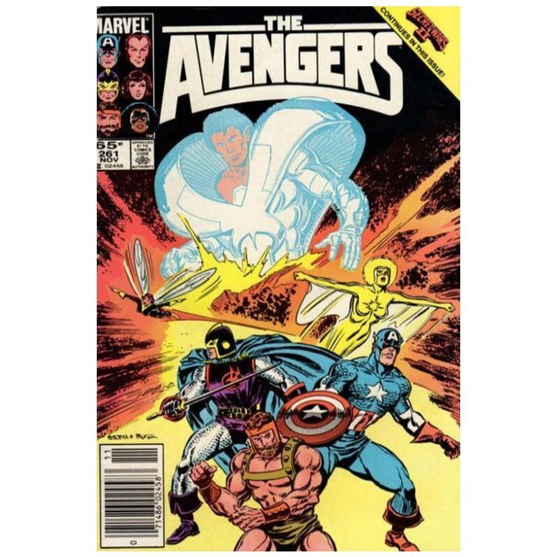 Avengers (1963 series) #261 Newsstand in Very Fine condition. Marvel comics [v,