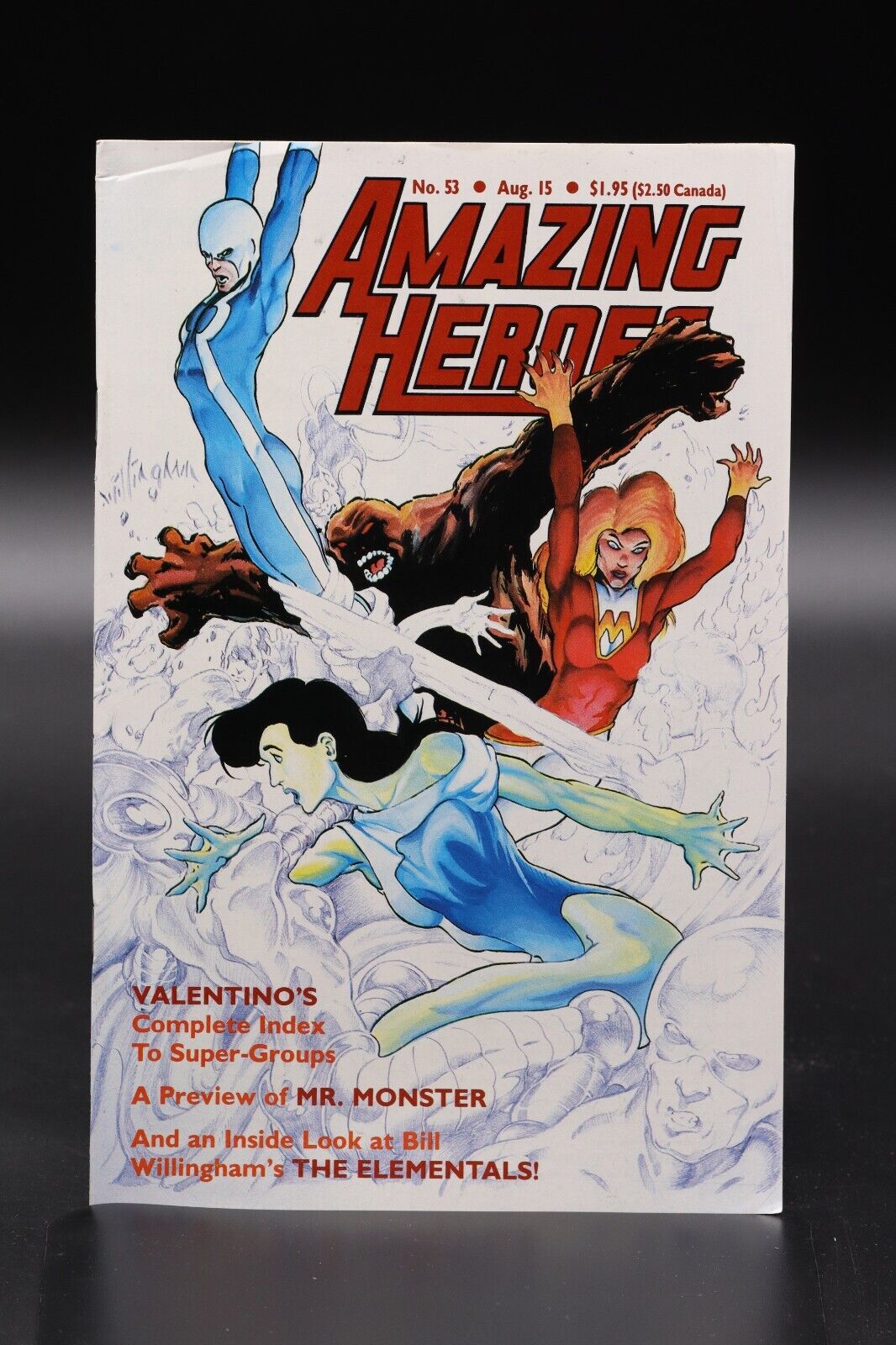 Amazing Heroes (1981) #53 Bil Willingham Elementals Cover & Interview FN+