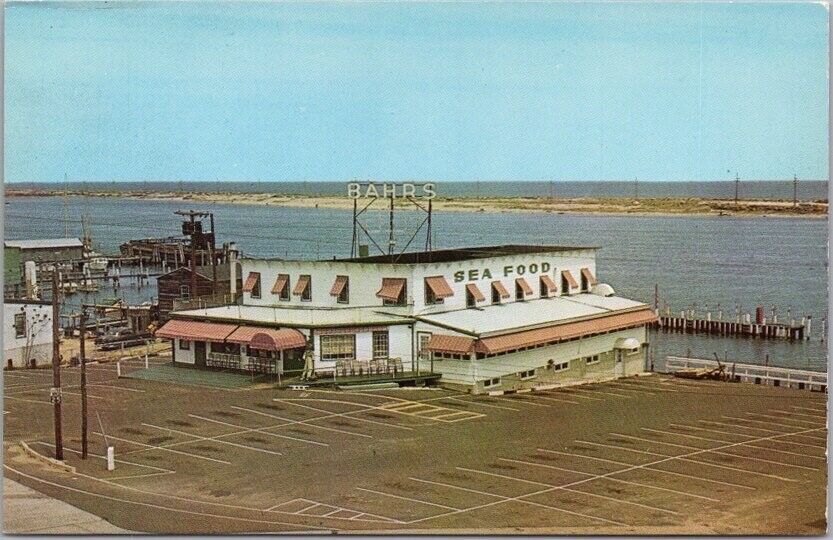 HIGHLANDS, New Jersey Postcard BAHRS SEAFOOD RESTAURANT c1950s Chrome - Unused