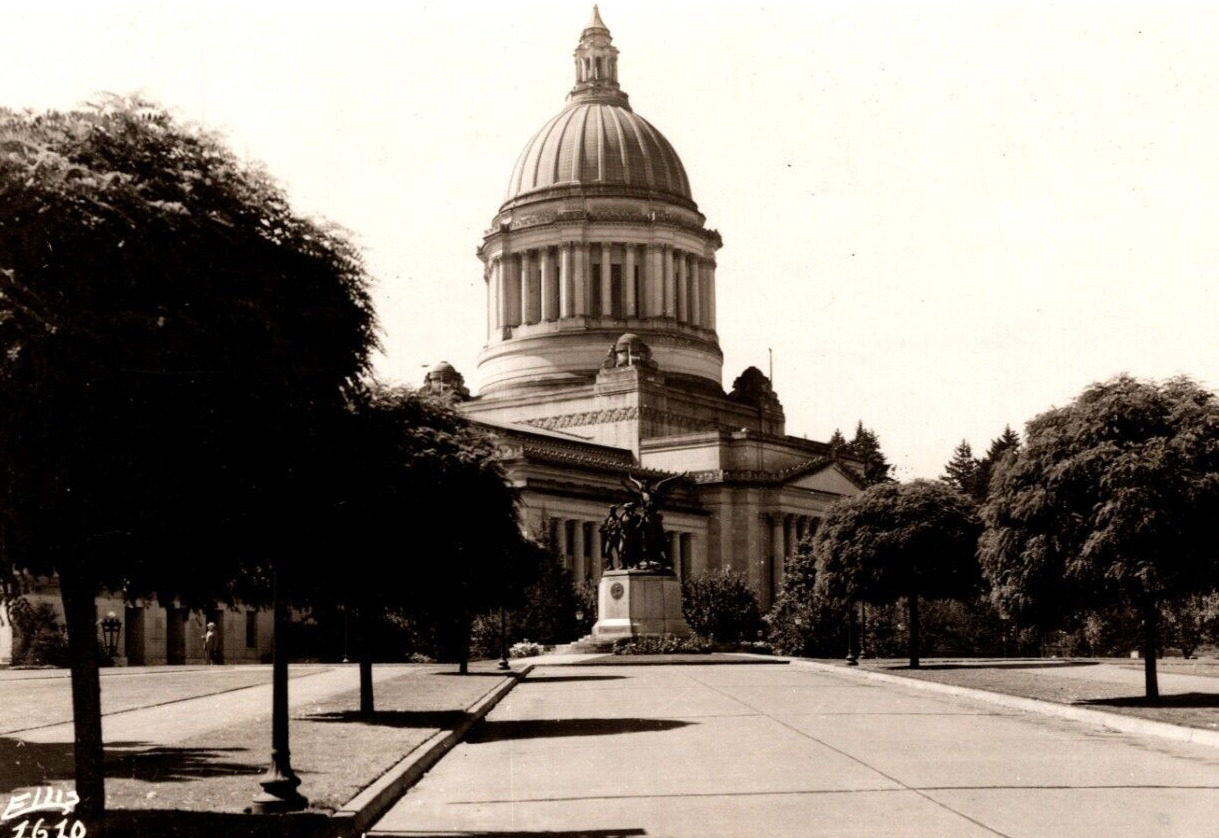 RPPC State Capitol Building In OLYMPIA Washington VINTAGE Postcard EKC 1940-1950