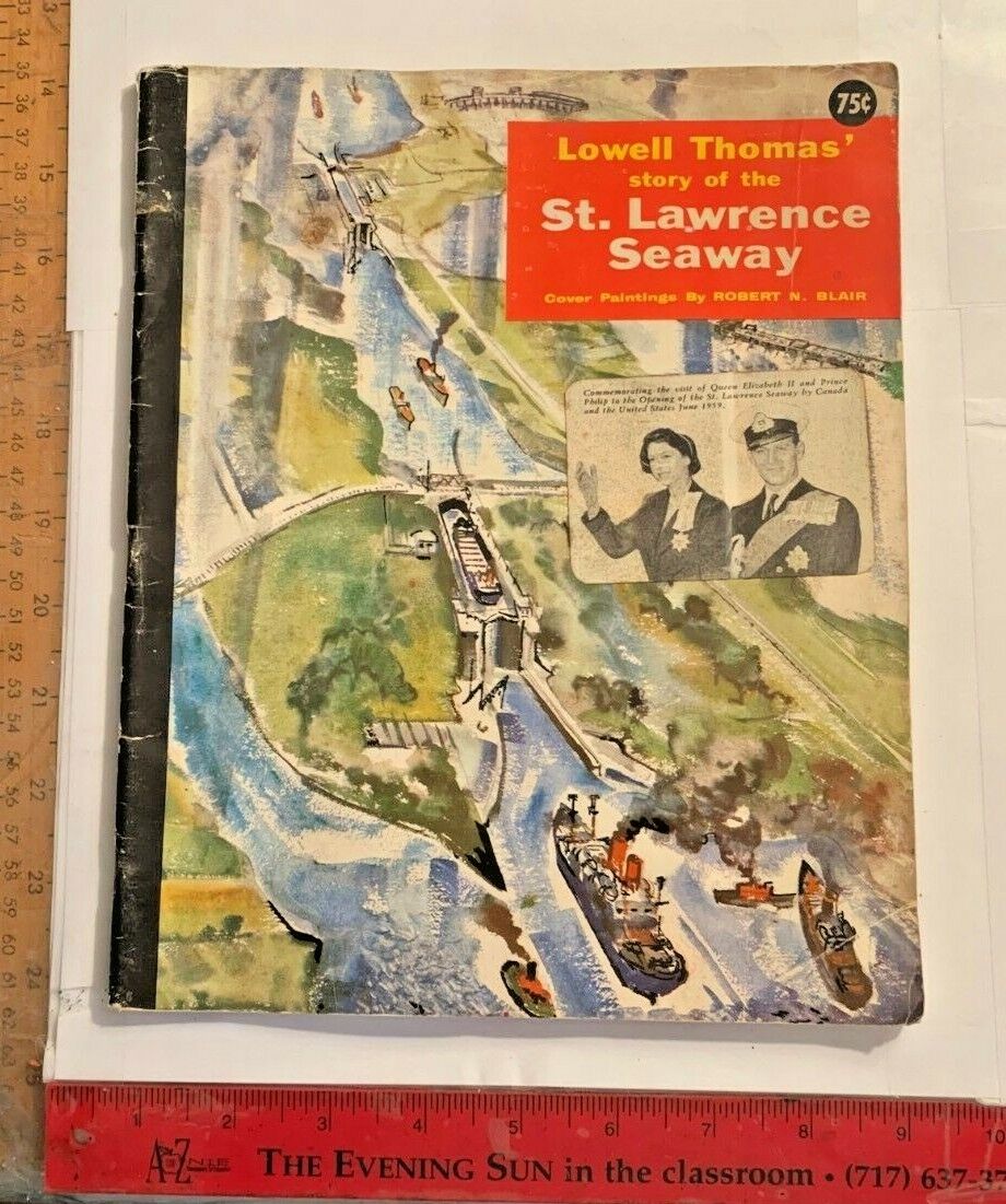 1957 1st Ed St. Lawrence Seaway w Royal Family Queen Elizabeth II Stamp