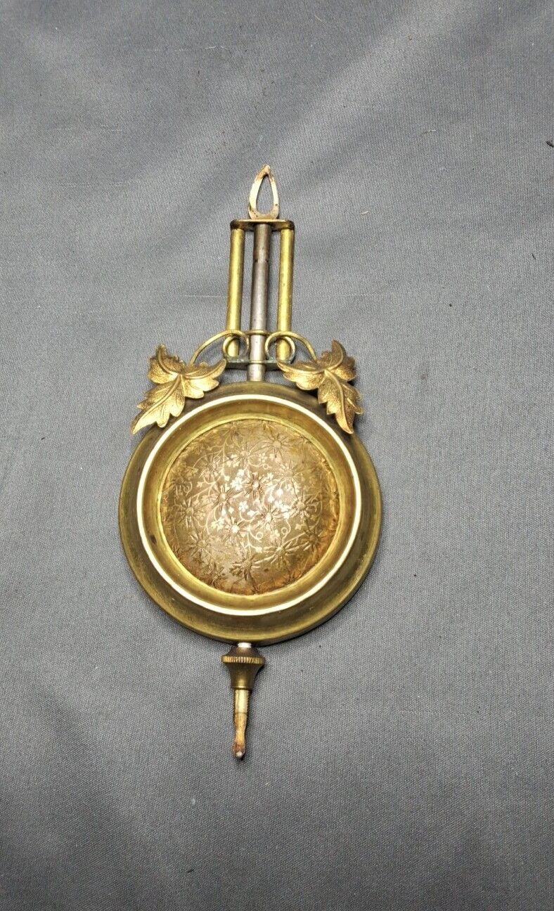 1880\'s Gilbert Ornate Brass & Steel Gingerbread Kitchen / Parlor Clock Pendulum