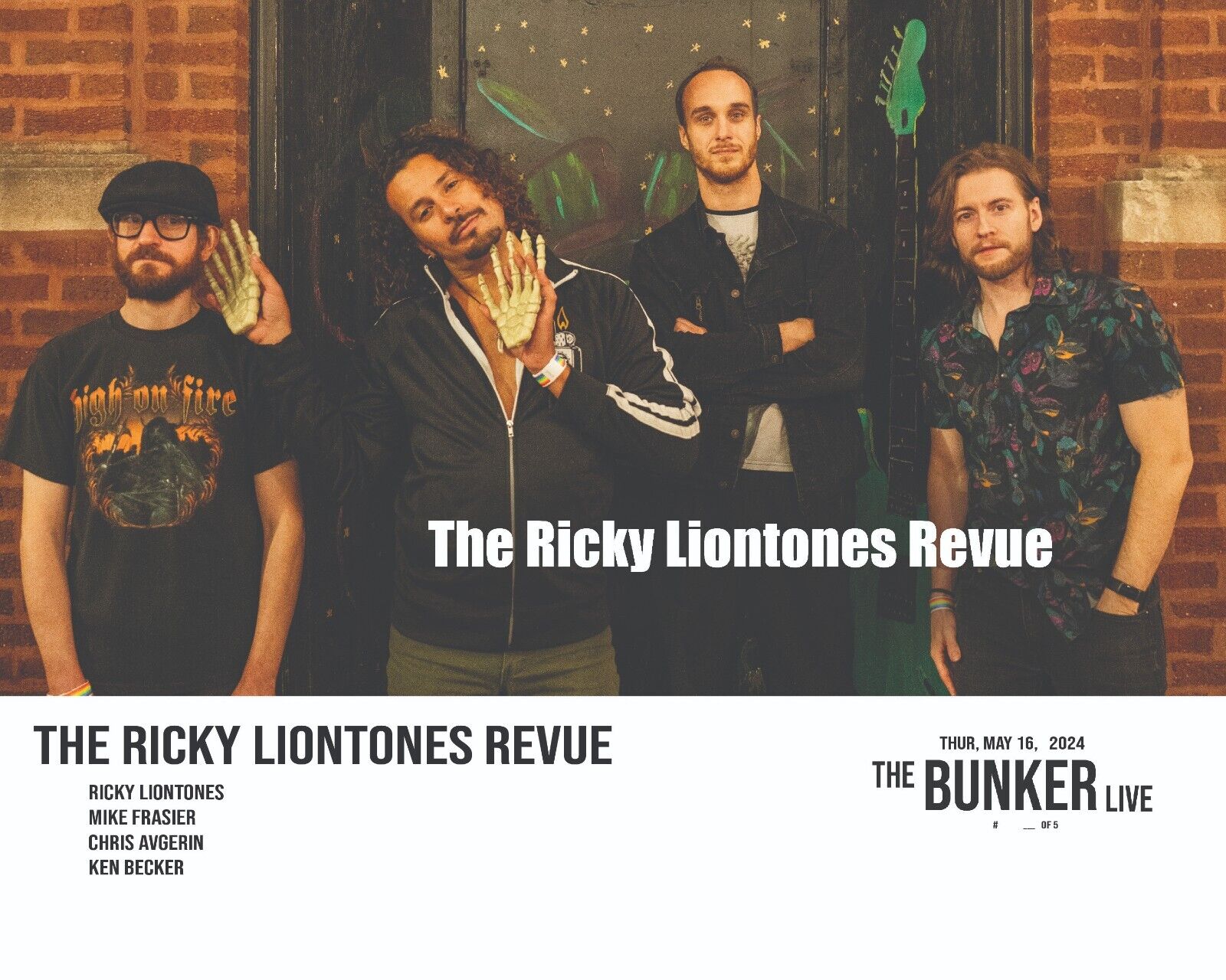 Collectable  Signed Photo, Ricky Liontones,   from The Bunker show,  8x10