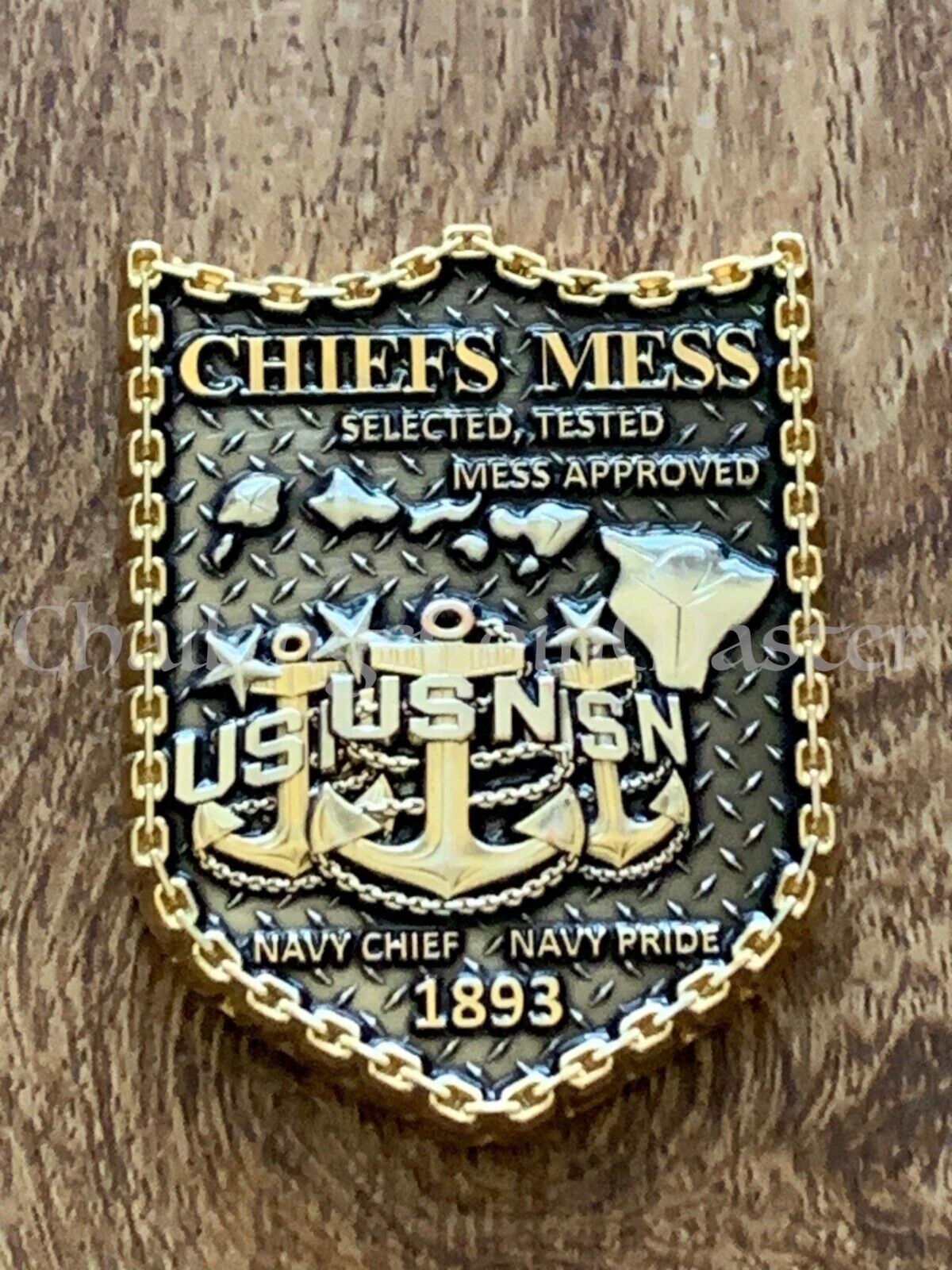 E60 USS Paul Hamilton CPO Chief Petty Officer Mess Challenge Coin