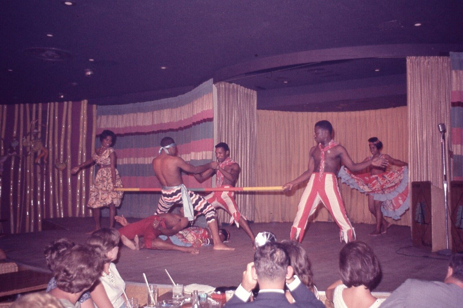 Vintage Photo Slide 35mm 1963 Jamaica Limbo Dancers Show