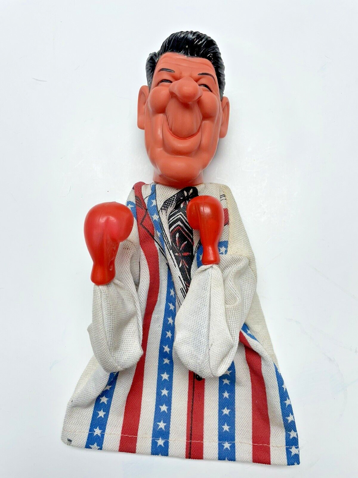 VINTAGE RONALD REAGAN PUNCHING PUPPET Works Political Toy