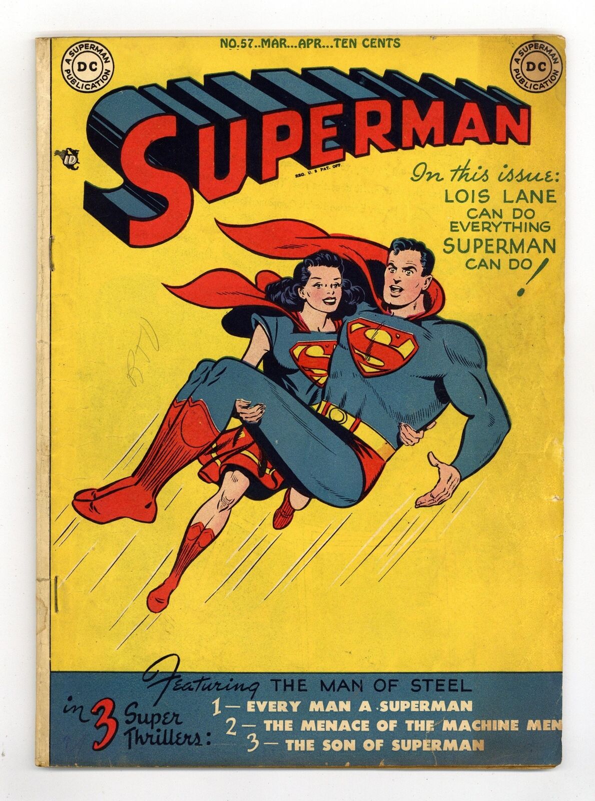 Superman #57 VG 4.0 1949