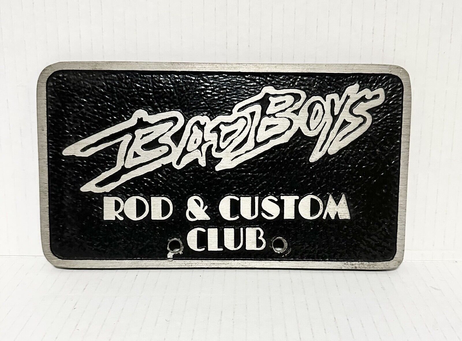 Bad Boys Rod & Custom Club Car Plaque Vintage