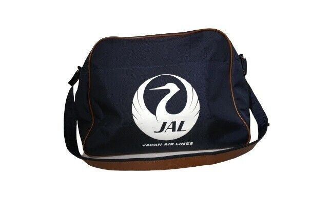 Vintage Japan Air Lines JAL Flight Bag Carry-on Handbag Stewardess W/Strap