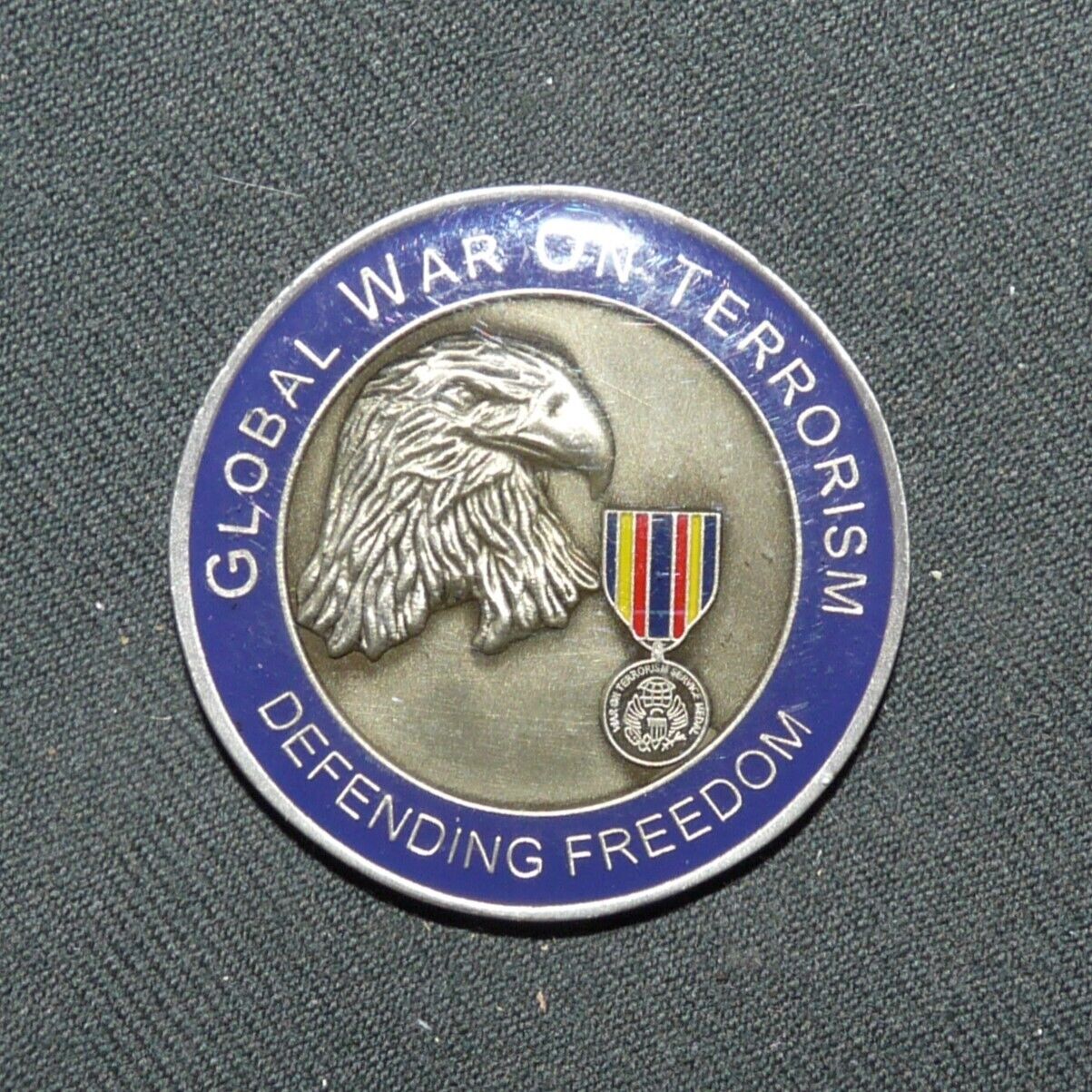 Original USA GWOT Global War on Terrorism Medal Challenge Coin