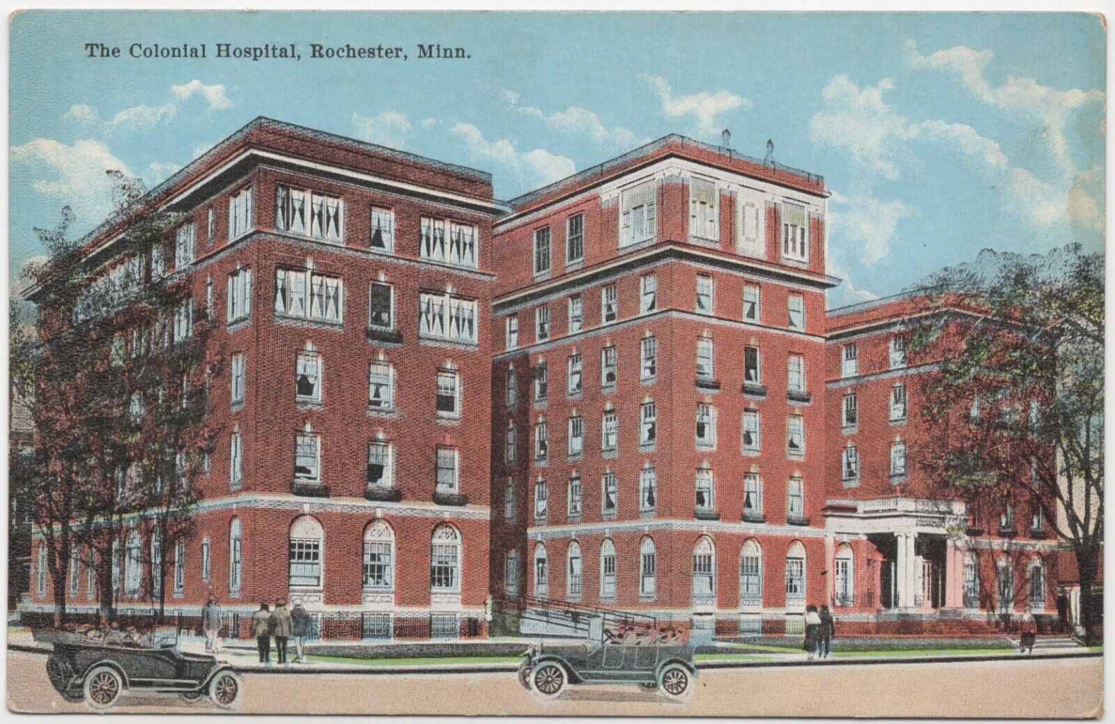 The Colonial Hospital Rochester Minnesota Postcard