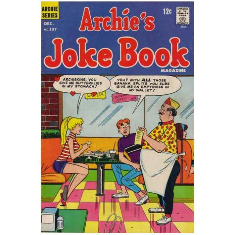 Archie\'s Joke Book Magazine #107 Archie comics VG minus [j\'