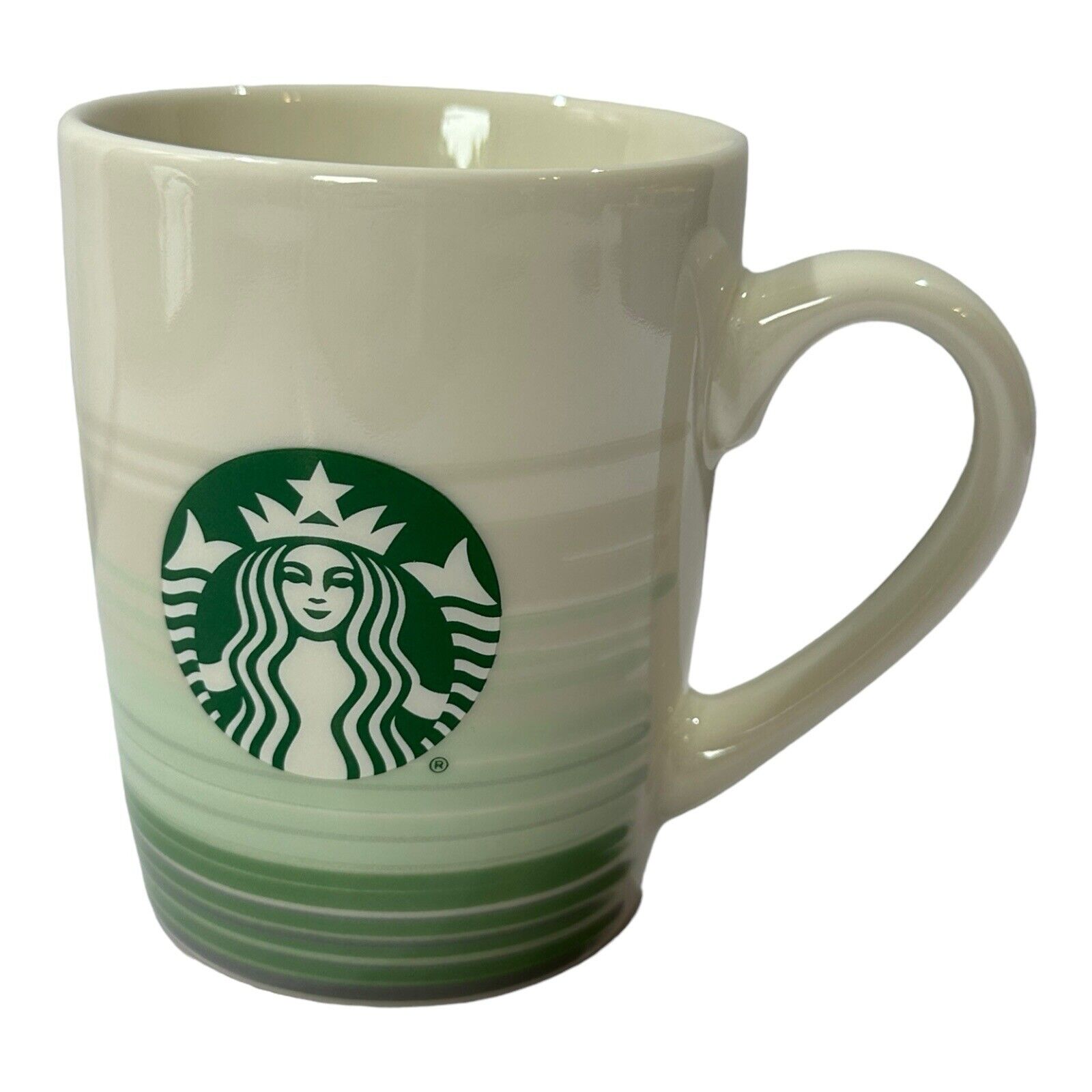 Starbucks  Ceramic Green White Mermaid Siren Logo Coffee Cup 10oz Mug 2021