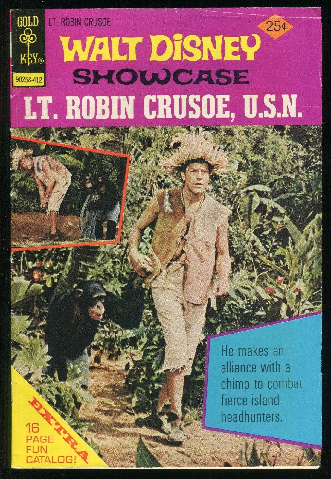Walt Disney Showcase Lt. Robin Crusoe USN One-Shot Comic 1962 Movie Adaptation