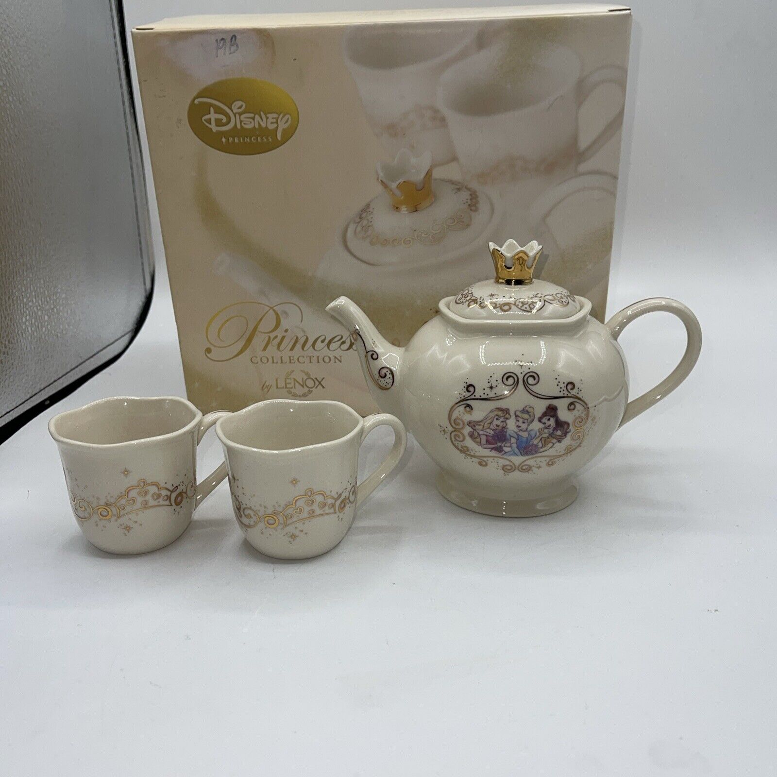 Lenox Disney Showcase Collection Princess Tea Set (3 pieces) Brand New
