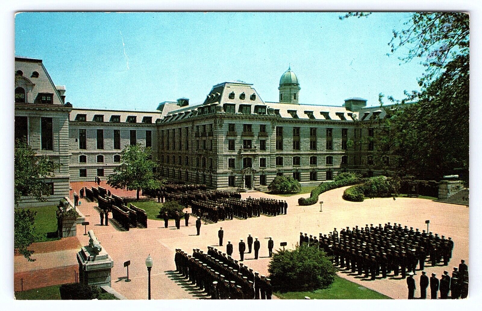 c1950 Maryland, U.S. Naval Academy Midshipmen/Bancroft Hall, Annapolis, MD