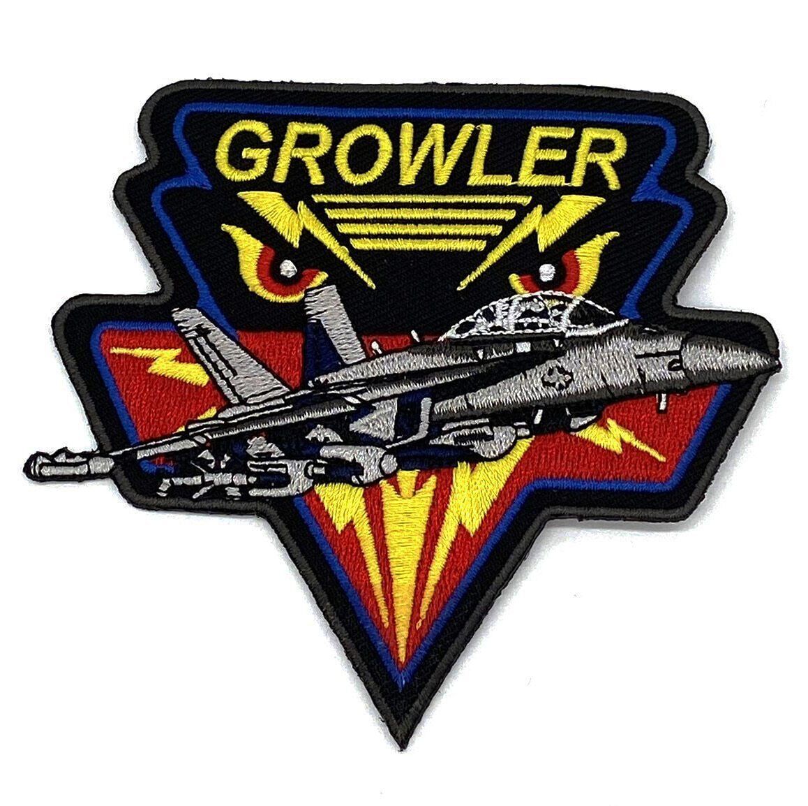 EA-18 Growler Embroidered Patch –  With Hook and Loop