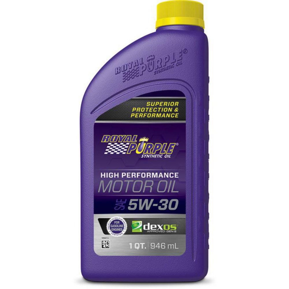 Royal Purple High Performance Motor Oil 5W-30 Premium Synthetic Motor Oil, 1 Qu
