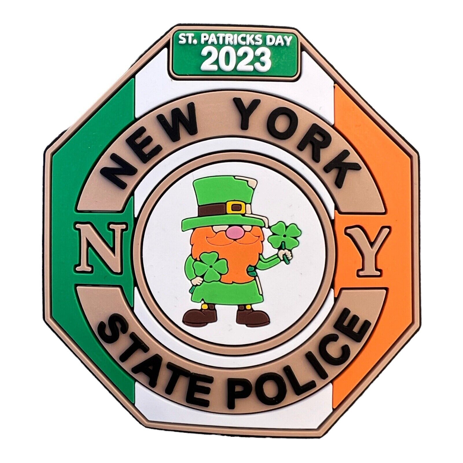 New York State Police 2023 St Patrick’s Day Irish Themed 3.5” PVC Patch NYSP