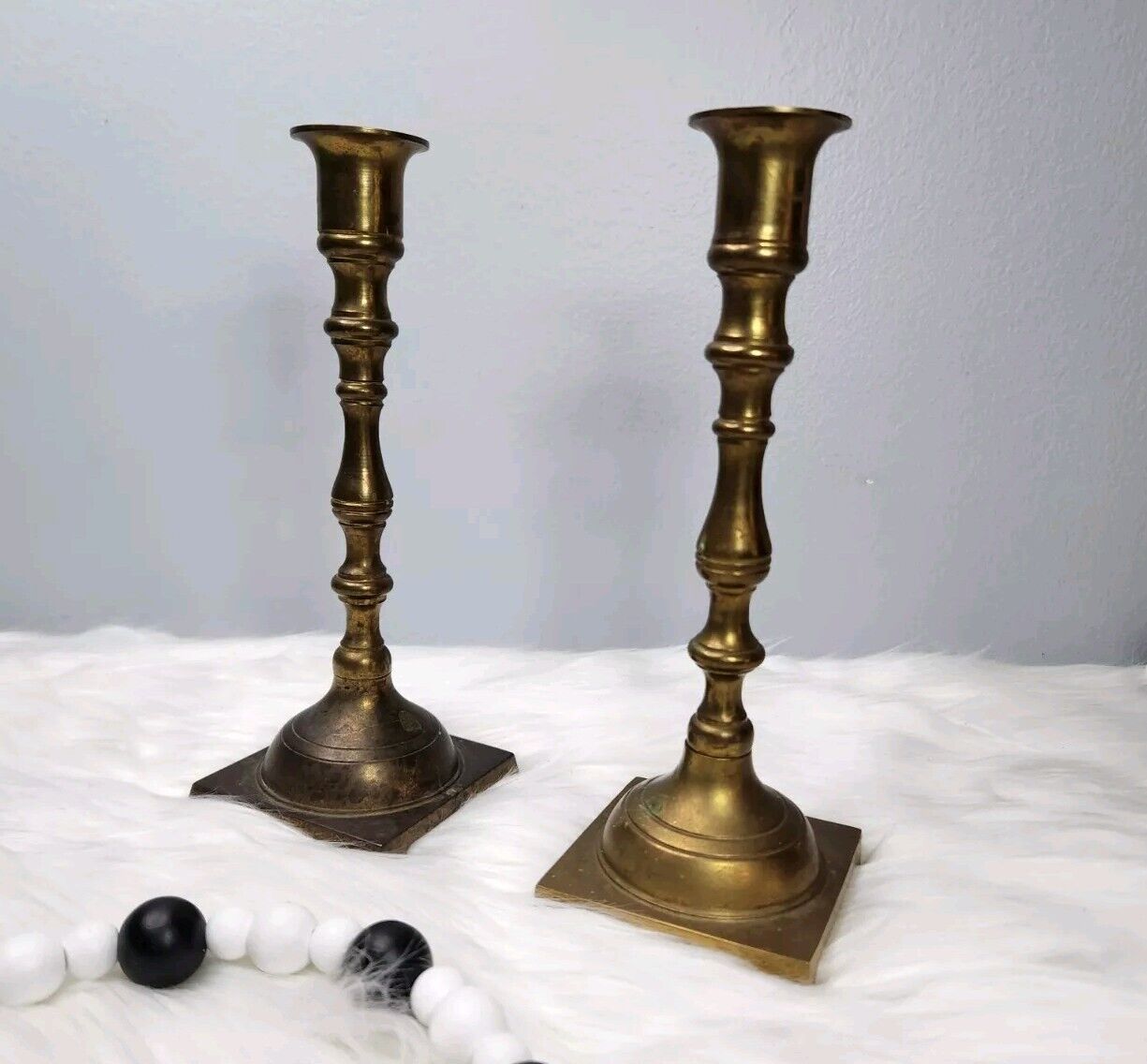 Vintage ADG Brass Mid- Century Candlesticks