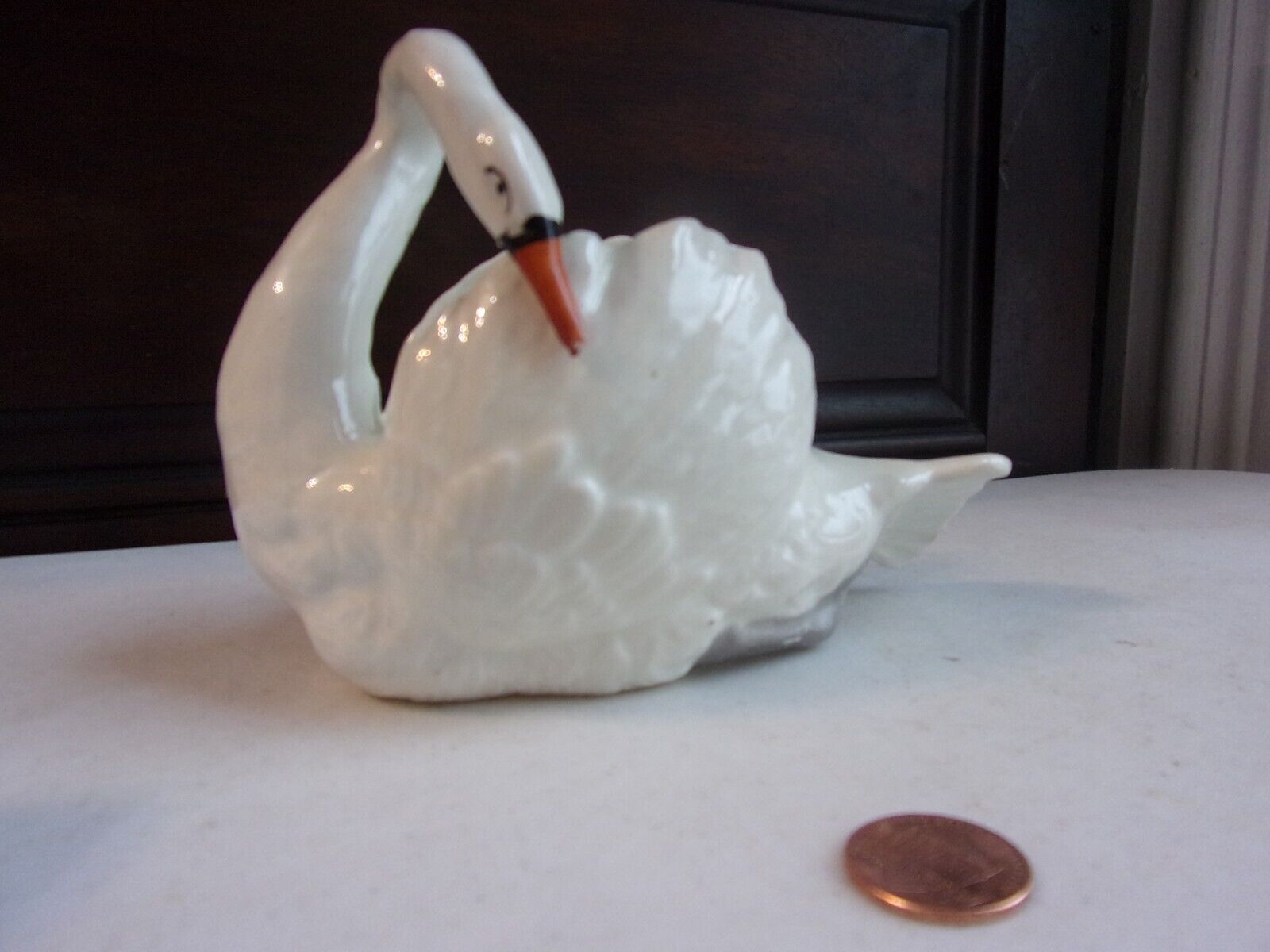 Vintage Porcelain Swan Made in Slovakia, Chech, 4\