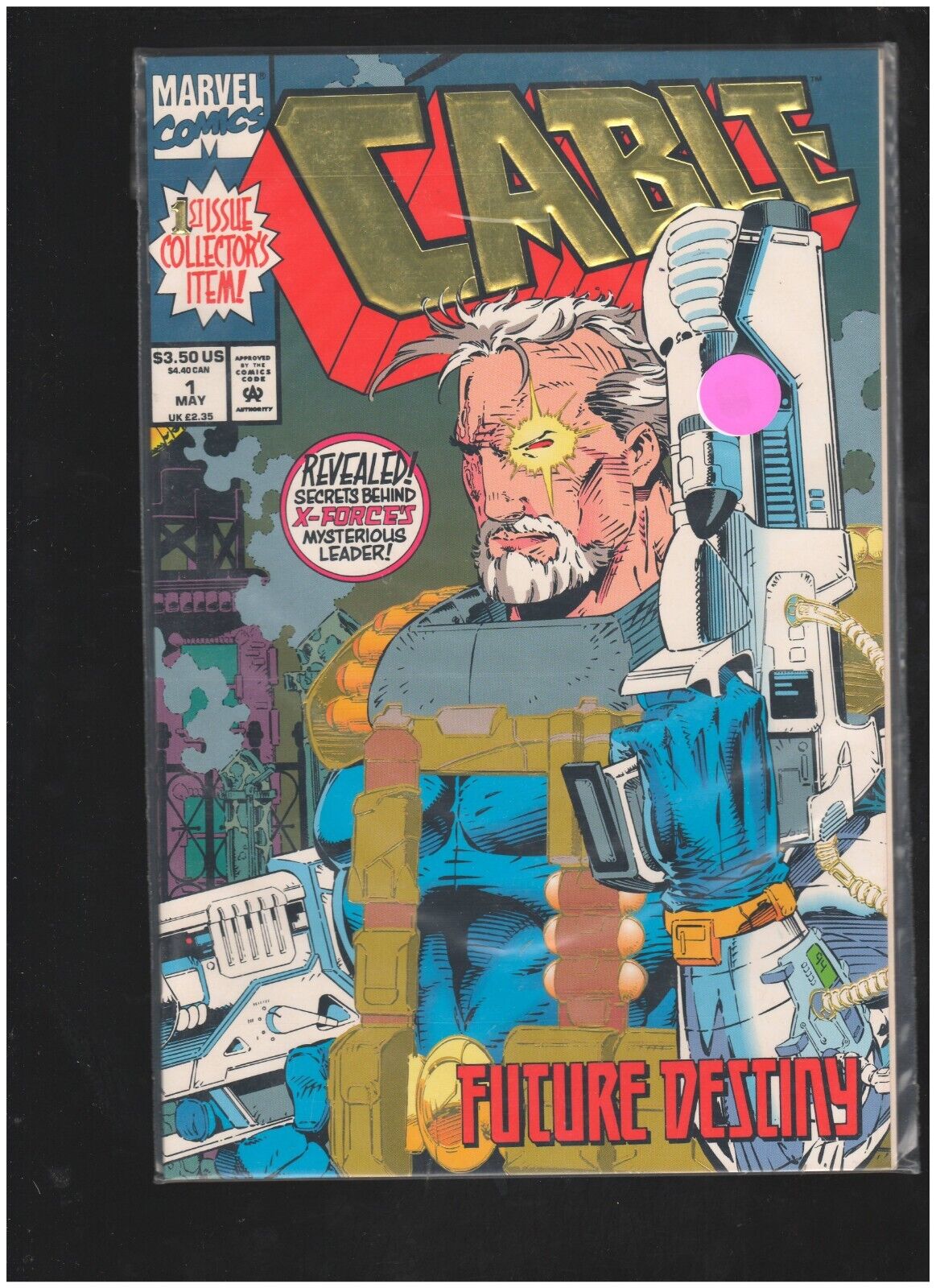 Cable #1 Origin of Nathaniel Summers Marvel Comics 1993 Gold Foil Embossed Cover