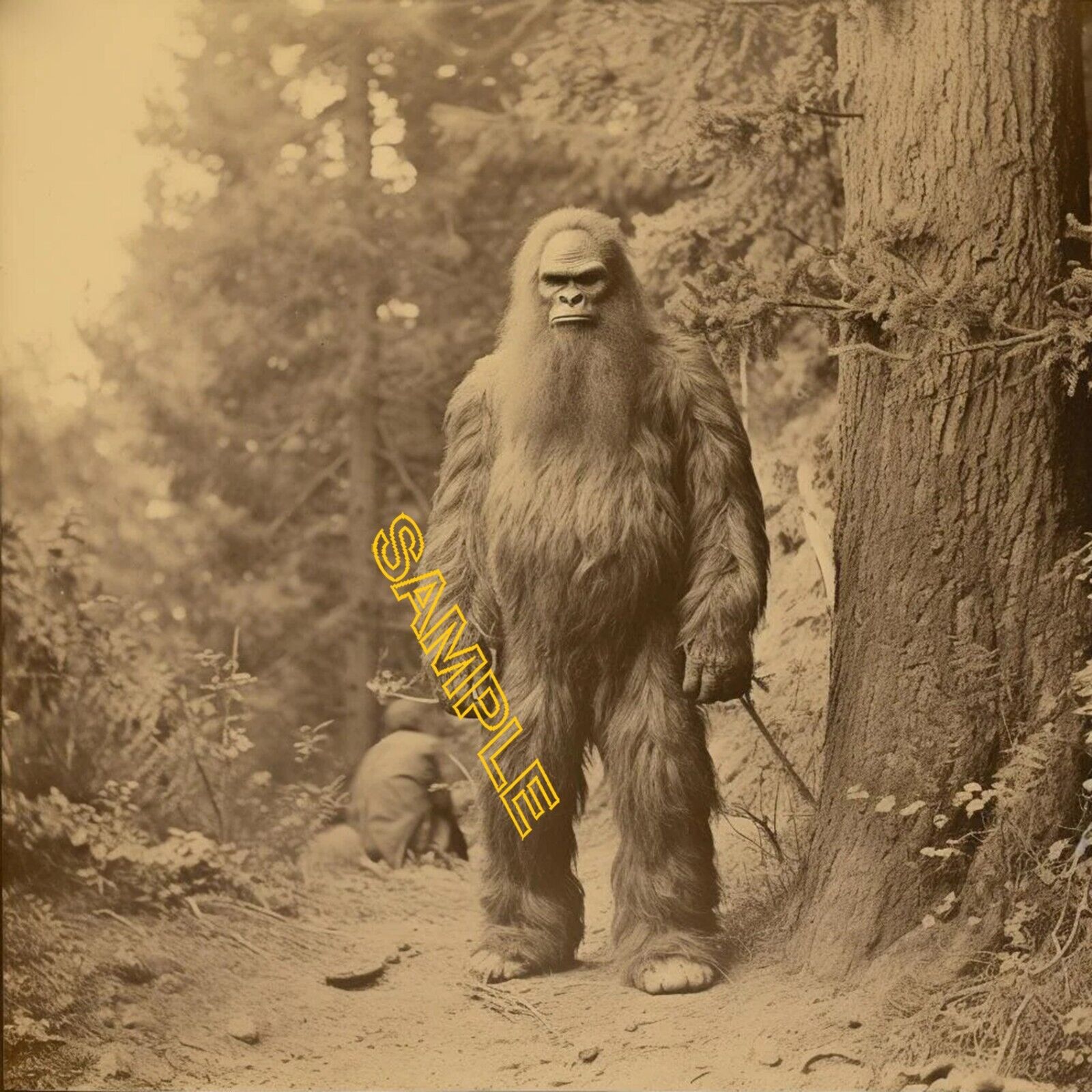 1800s Bigfoot- Vintage Reprint photo No 45894A