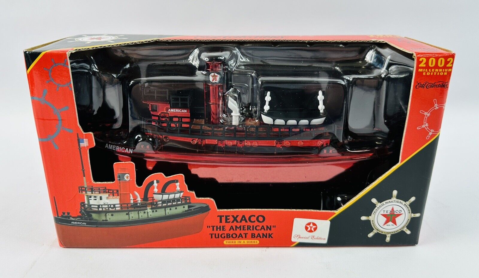 2002 Ertl Collectibles Texaco “The American” Tugboat Bank