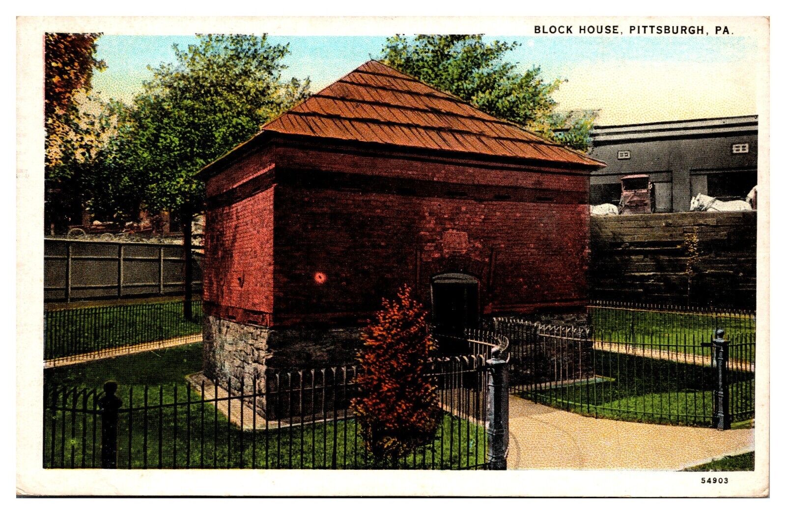 VTG Block House, Pittsburgh, PA Postcard