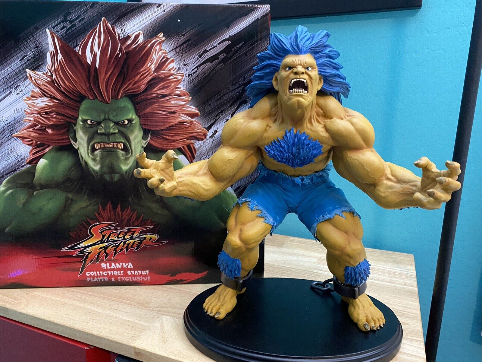 PCS STREET FIGHTER BLANKA PLAYER 2 EXCLUSIVE STATUE SIDESHOW 1/4 Scale Statue