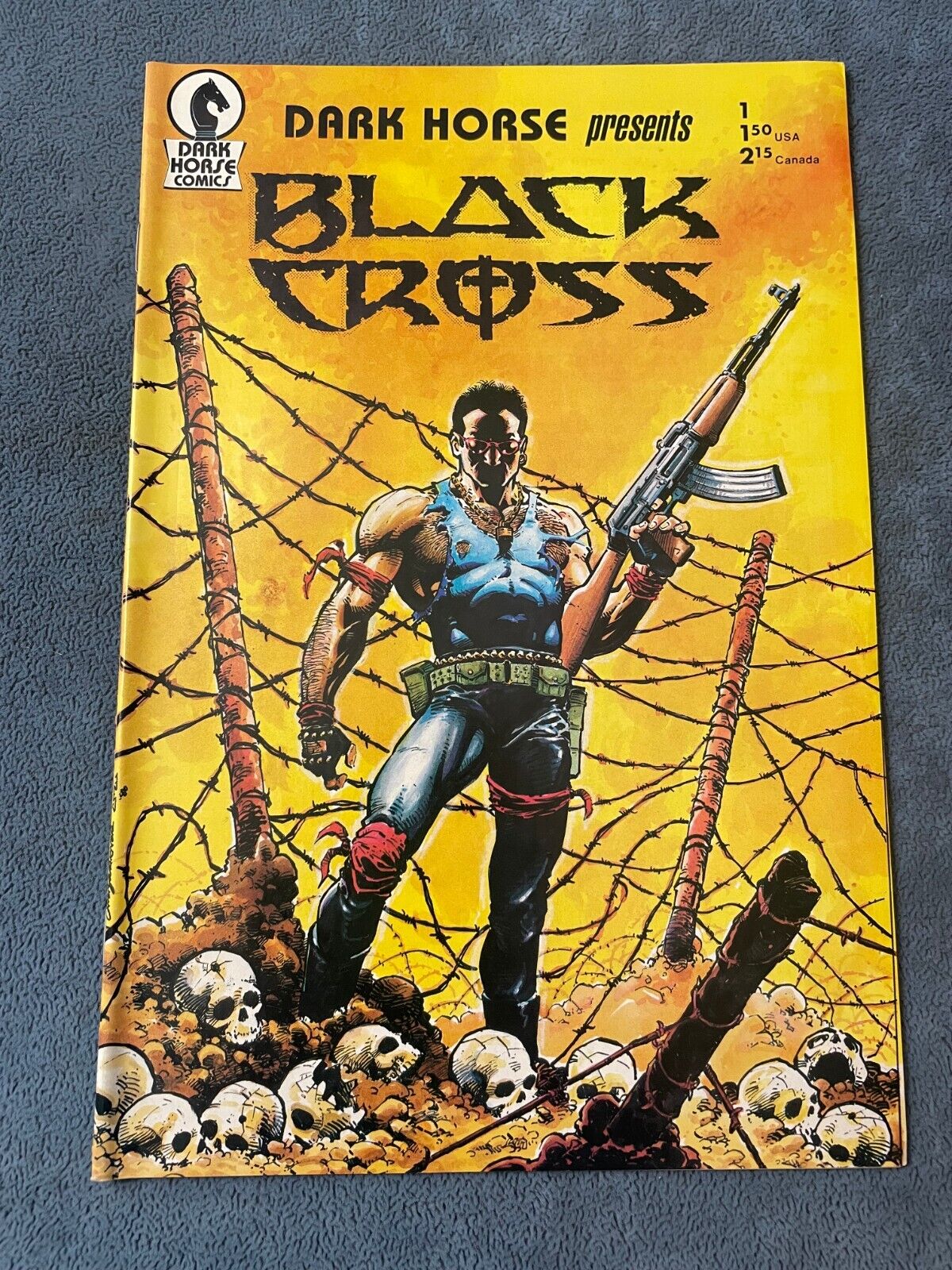 Dark Horse Presents #1 Black Cross 1986 Dark Horse Comic Key 1st Concrete VF