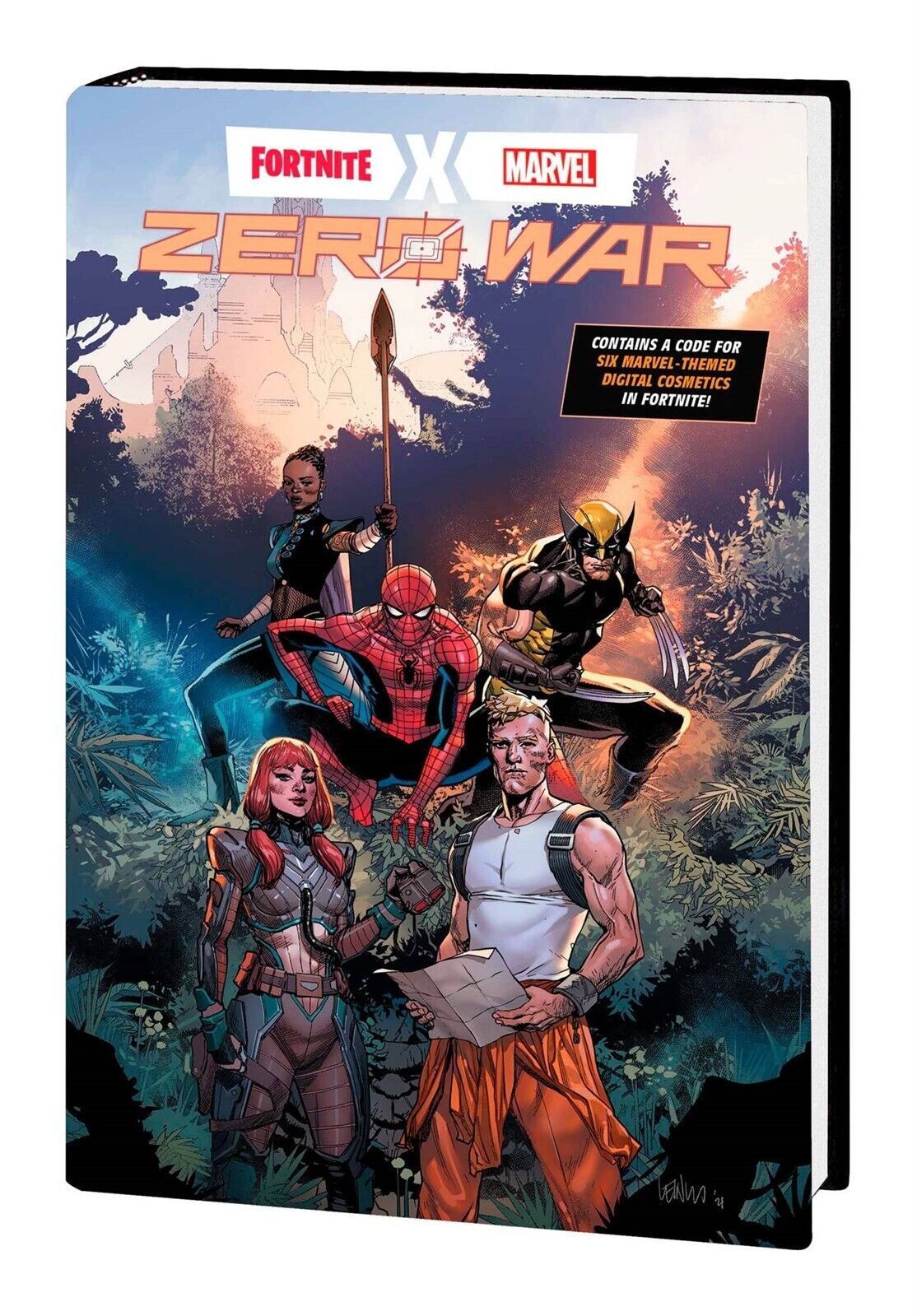 FORTNITE X MARVEL ZERO WAR PREMIERE HARDCOVER Marvel Comics HC Includes 6 Skins
