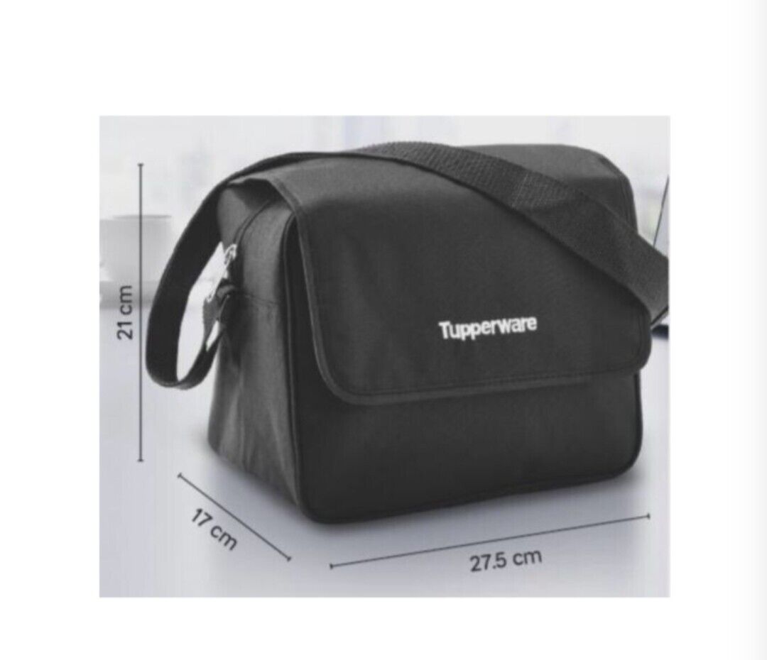 Tupperware Logo Lunch Bag Black 6x6x5