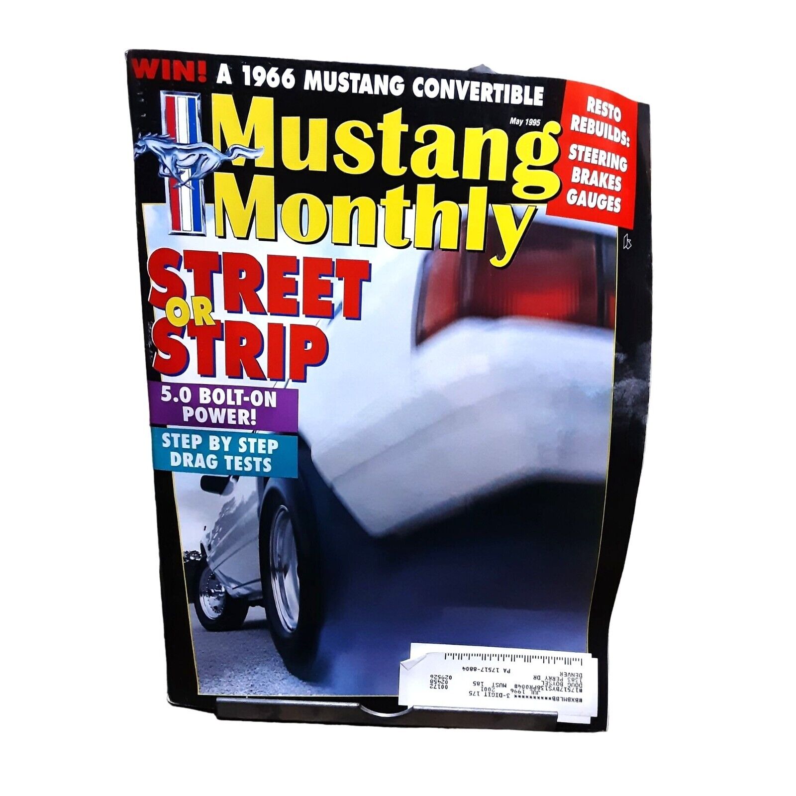 Mustang Monthly Magazine May 1995 Ford Street Strip Vintage