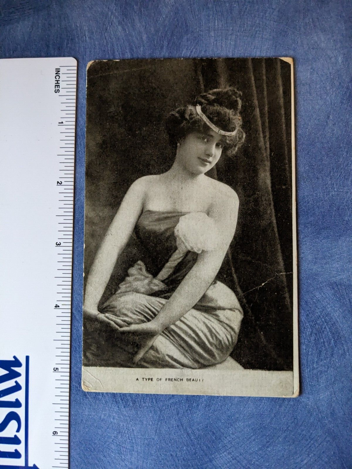 A Type of French Beauty Woman Strapless Dress Tiara Douglas Postcard Machine Co