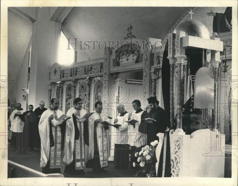 1972 Press Photo Religious service, St. Sophie\'s Greek Church, Albany, New York