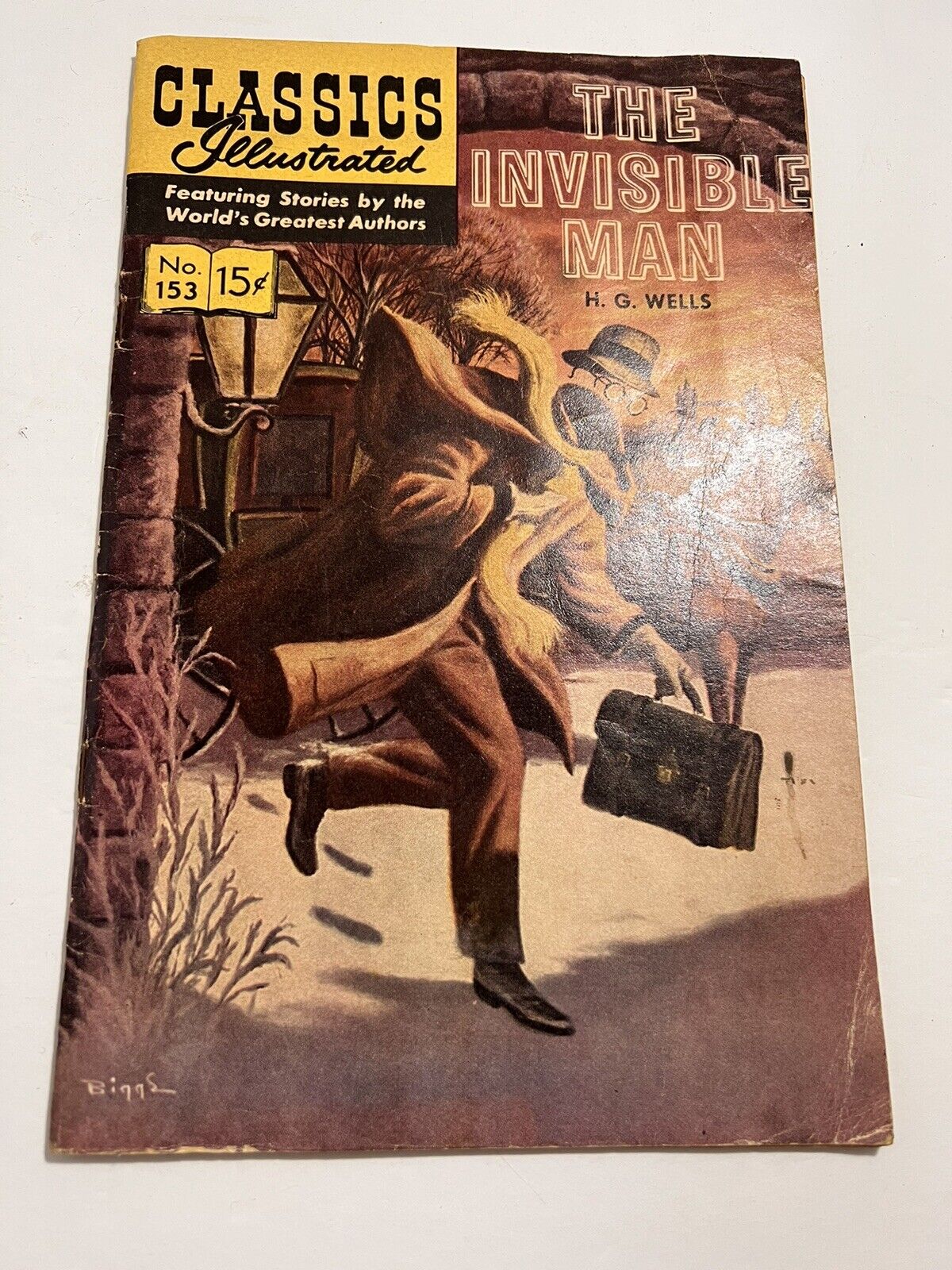 Classics Illustrated #153 (1959) The Invisible Man H.G. Wells Comic Book