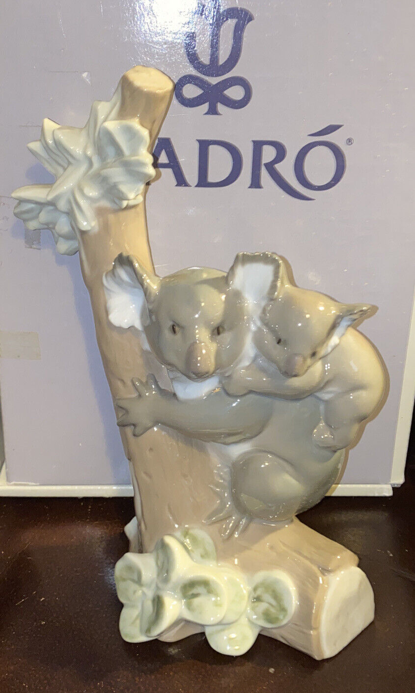 Lladro 5461 Koala Love Retired Original Grey Box Glossy Great Gift L@@K