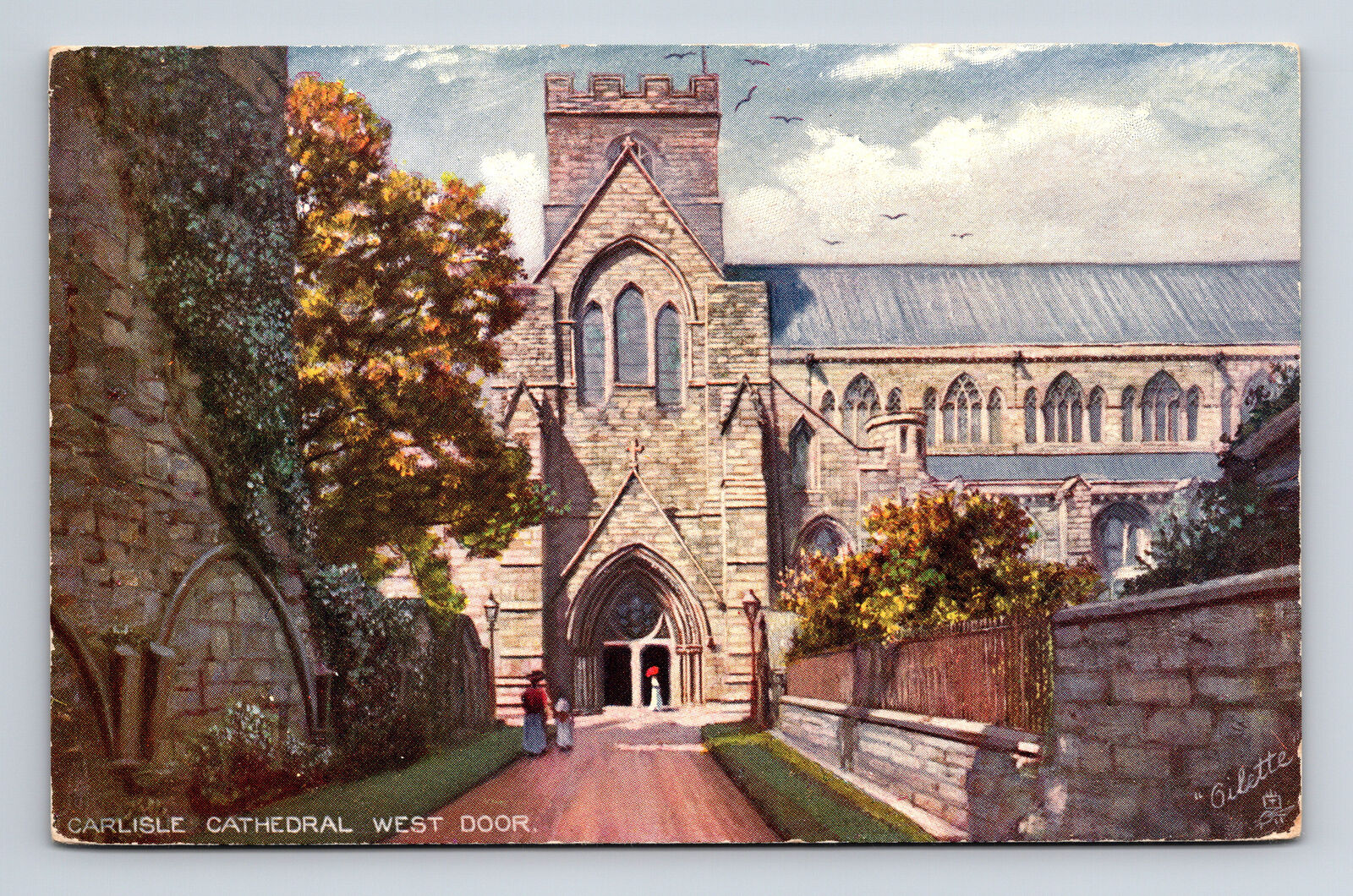 Carlisle Cathedral England Raphael Tuck\'s Oilette Postcard