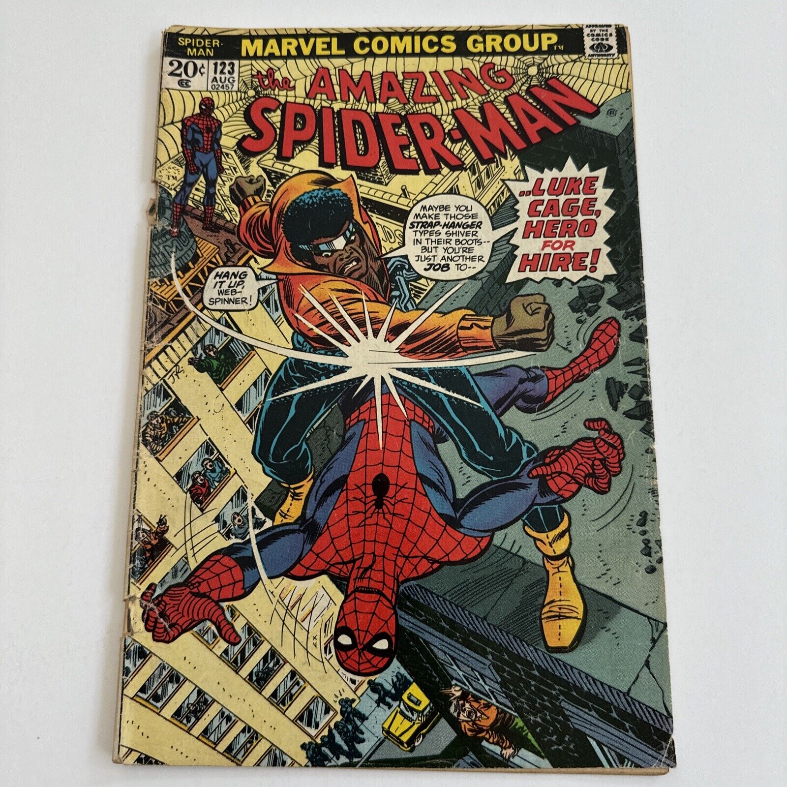 Amazing Spider-Man # 123 | KEY  GWEN STACY FUNERAL Marvel 1973 | Cover Detached