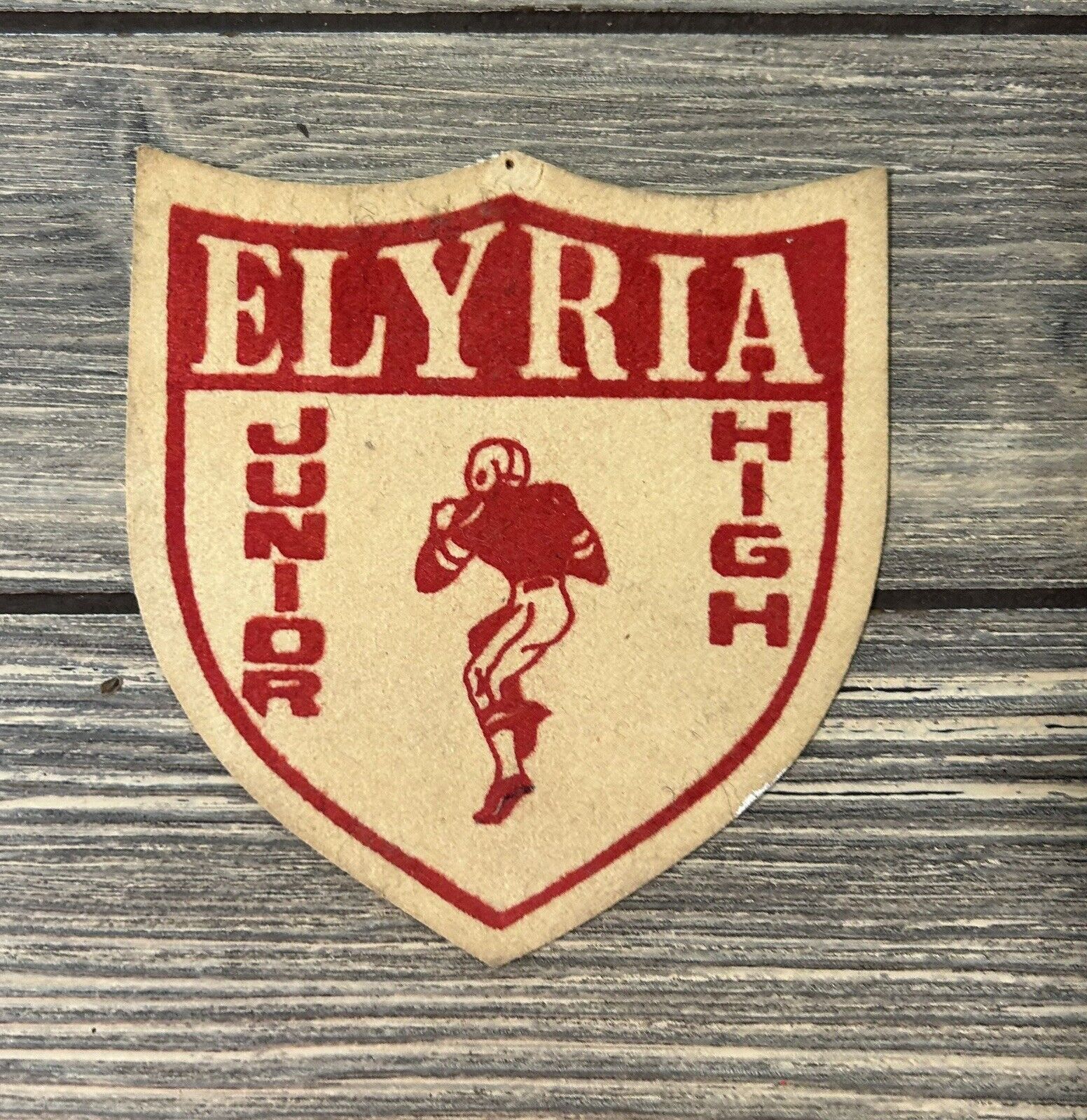 Vintage Elyria Junior High 69-70 Offensive End Defensive End Middle Linebacker