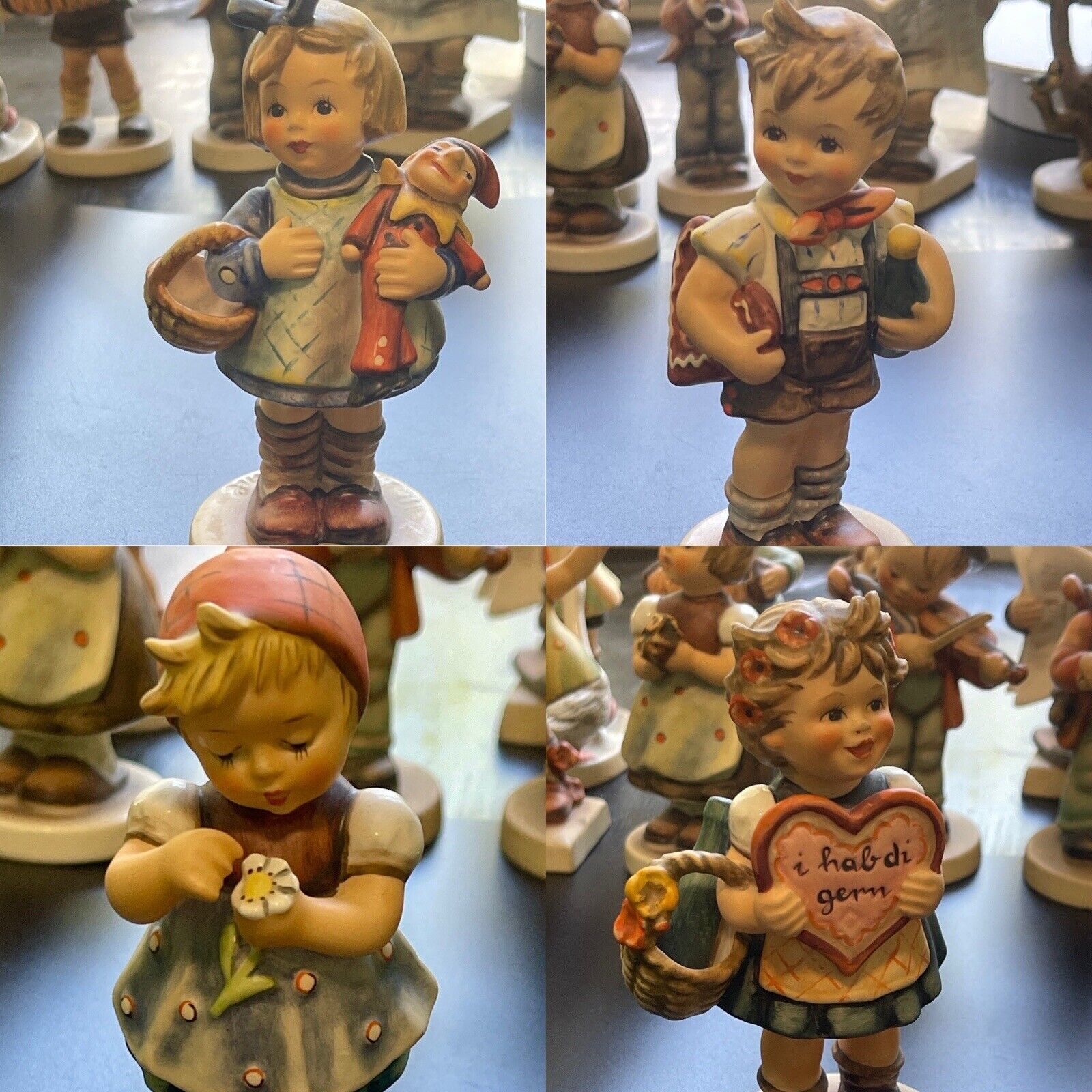 Hummel Vintage Lot Of 4 5”-6” Figurines For Goebel Collectors Club