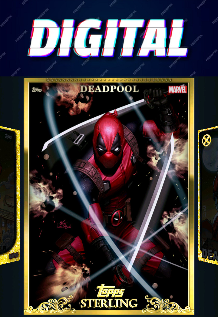 Topps Marvel Collect Deadpool Takeover '24 Legendary Pure Platinum Gold CRAFTED