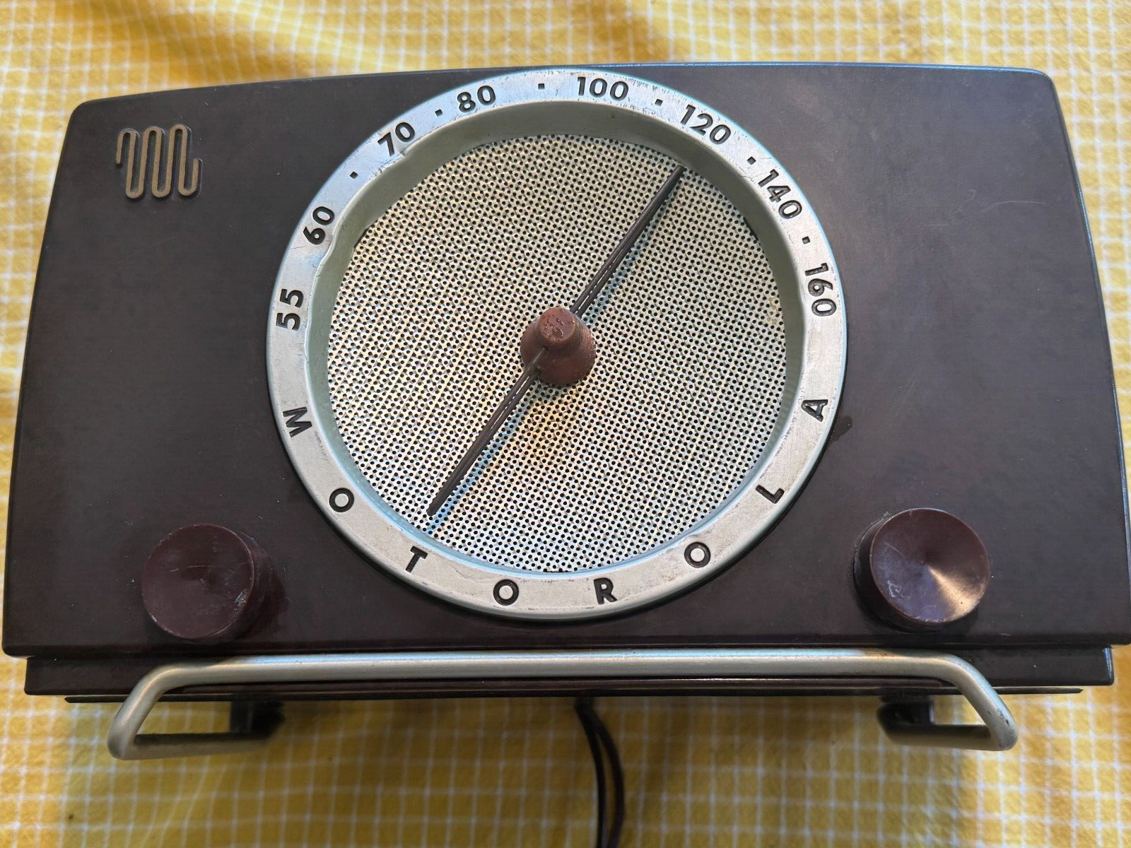 1950s MOTOROLA  5X11U-MCM ATOMIC RETRO TUBE RADIO COLLECTOR\'S ITEM