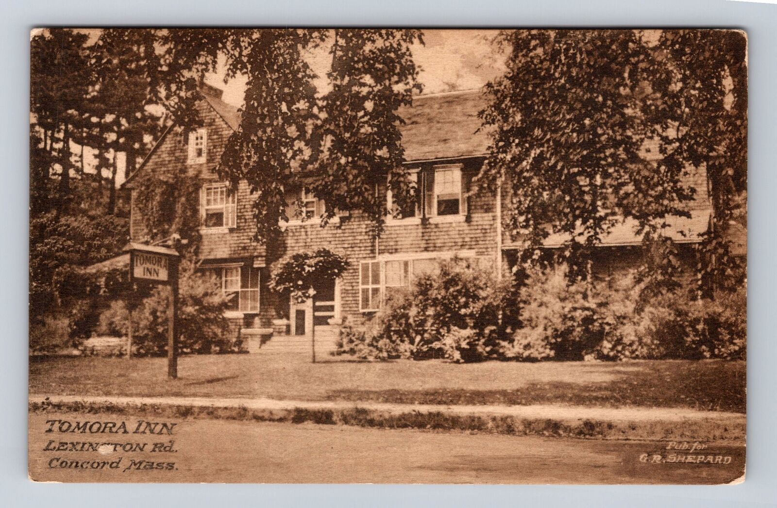Concord MA- Massachusetts, Tomora Inn, Advertisement, Vintage Souvenir Postcard