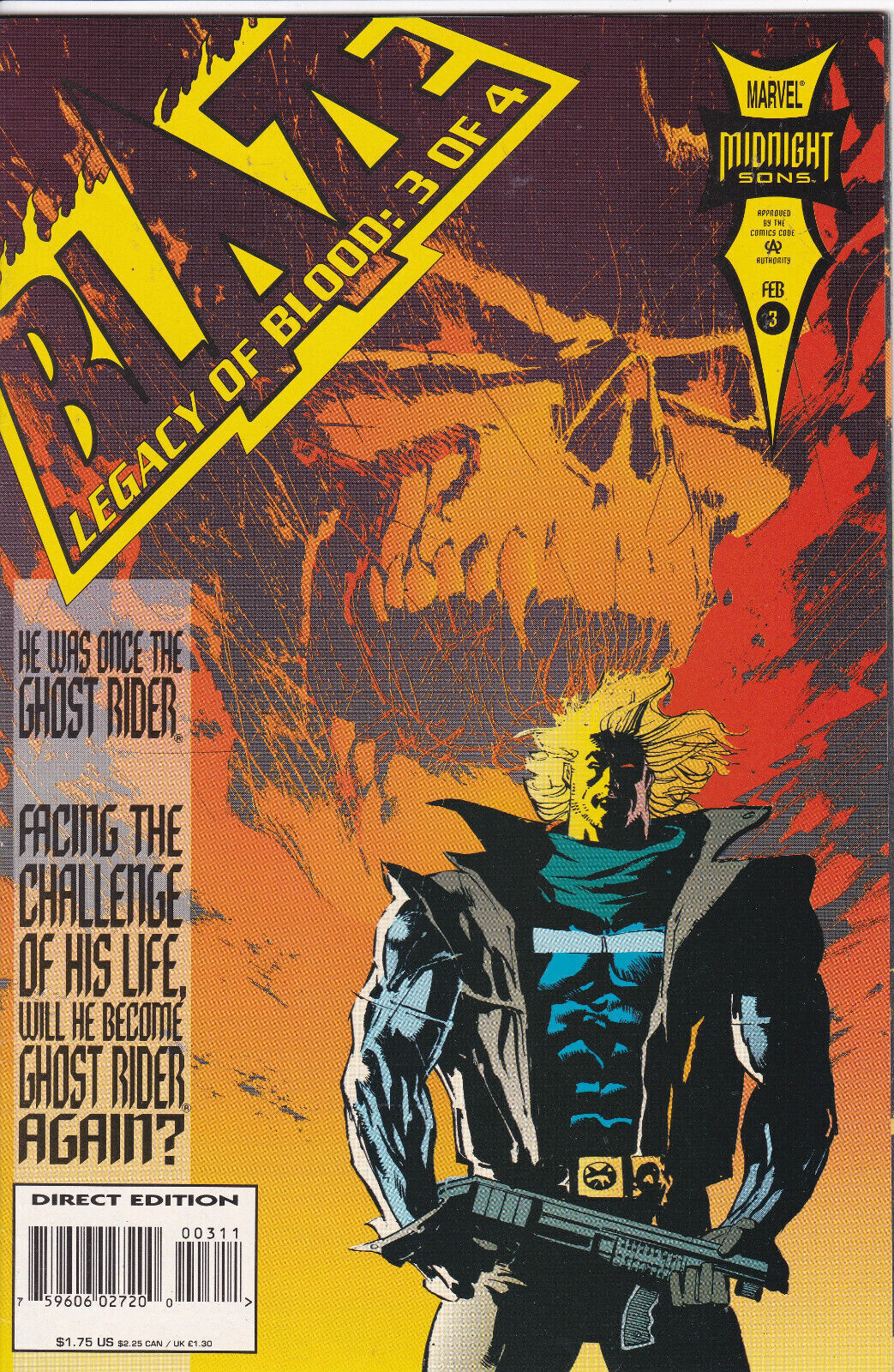 Blaze: Legacy of Blood #3,  Mini (1993-1994) Marvel Comics