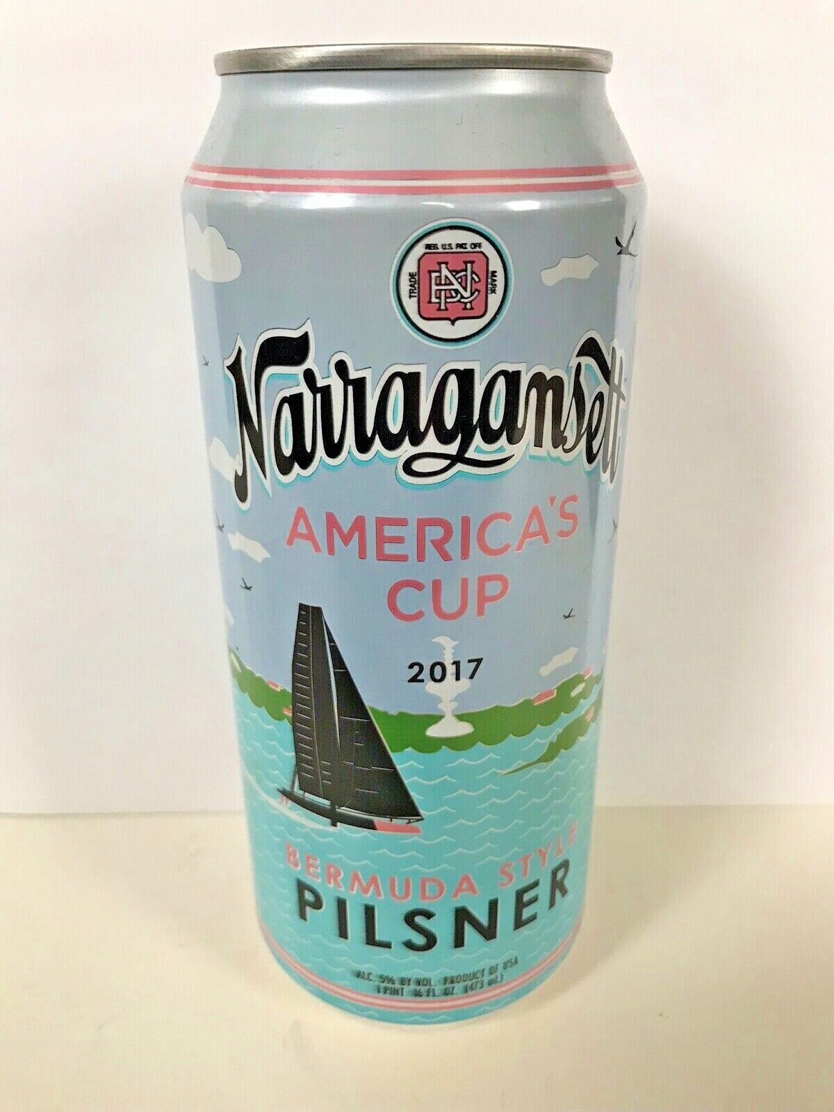 Narragansett Beer Bermuda Style Pilsner 16oz Can 2017 America’s Cup Rhode Island