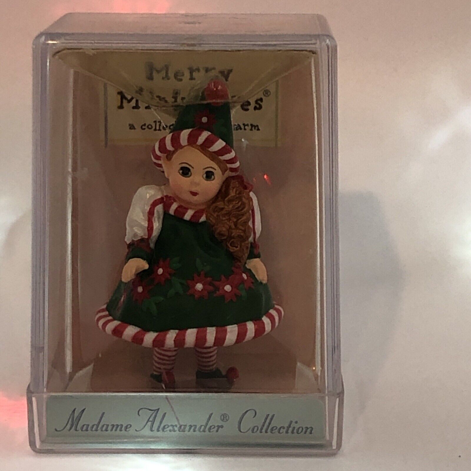 Merry Miniature Hallmark SANTA\'S LITTLE HELPER Madame Alexander Mini Figurine