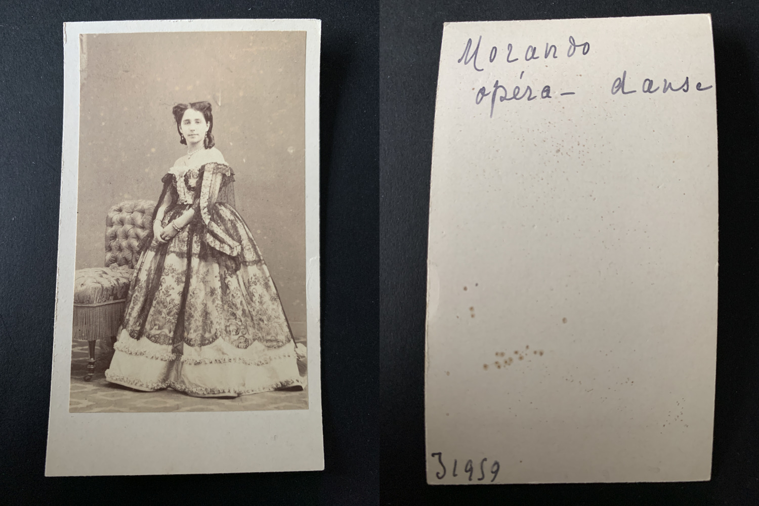 Disderi, Paris, Morando, Vintage Opera Albumen Print CDV. Disderi Archives - Fon